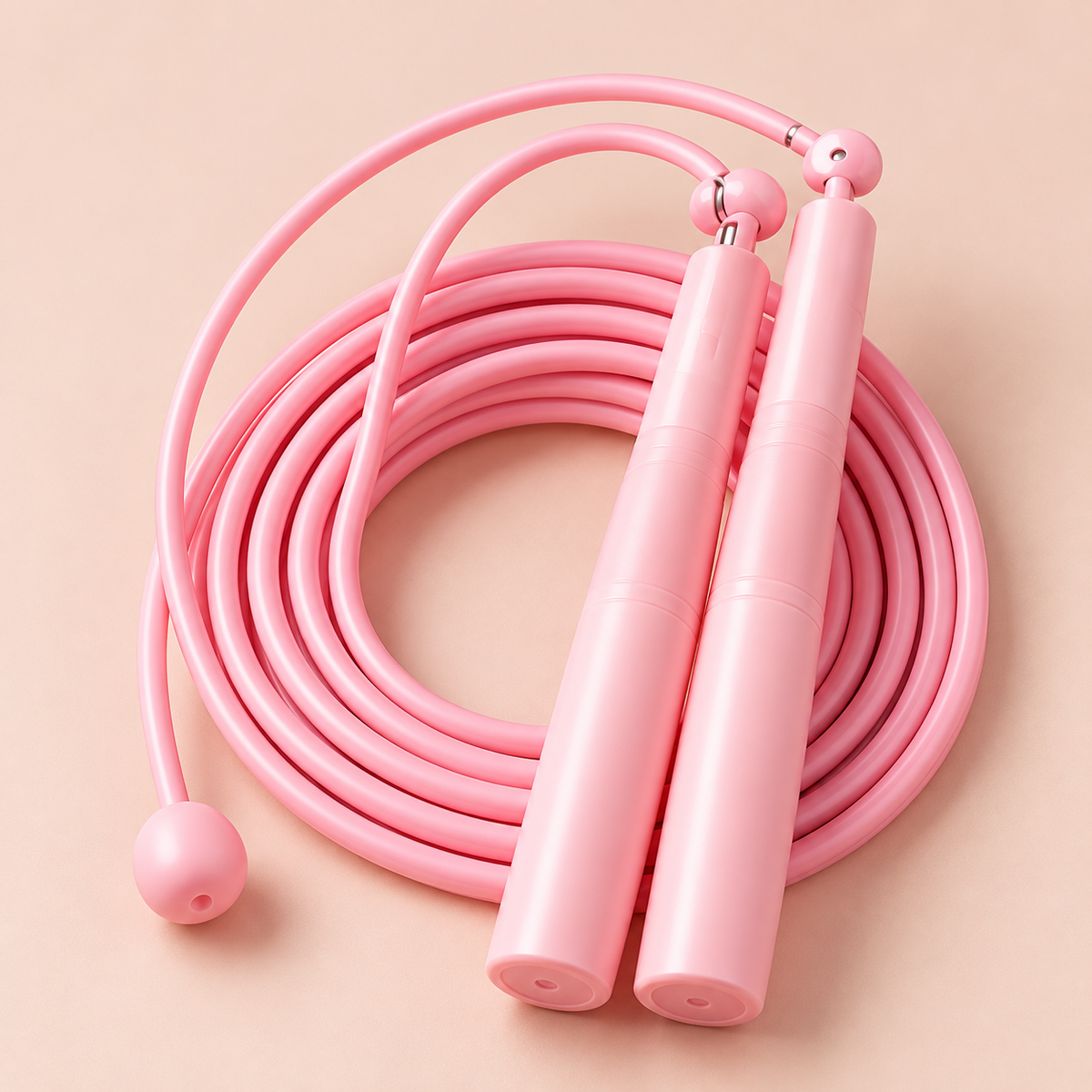 Pink Slim Handle Jump Rope
