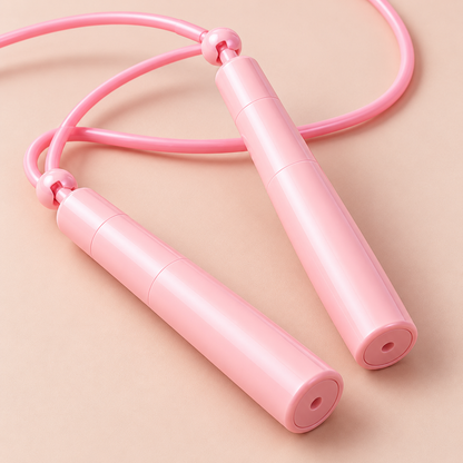 Pink Slim Handle Jump Rope