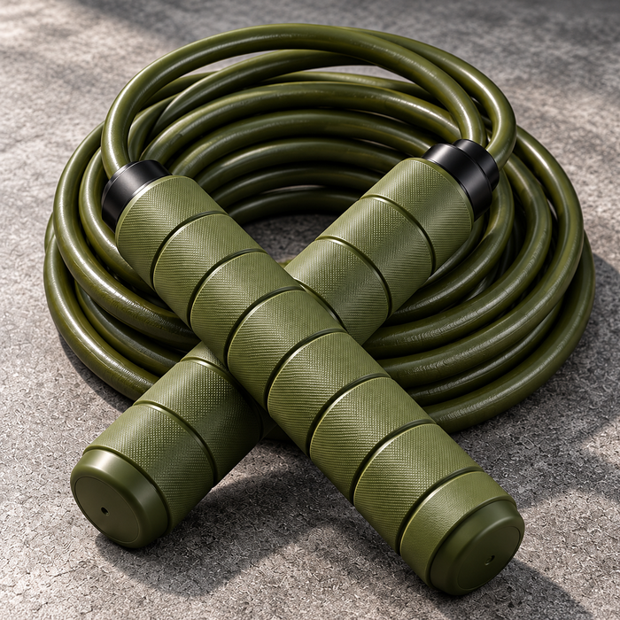 Army Green Weighted Training Jump Rope