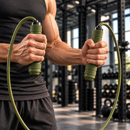 Army Green Weighted Training Jump Rope