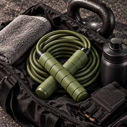 Army Green Weighted Training Jump Rope