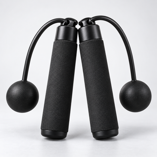 Black Cordless Weighted Ball Jump Rope