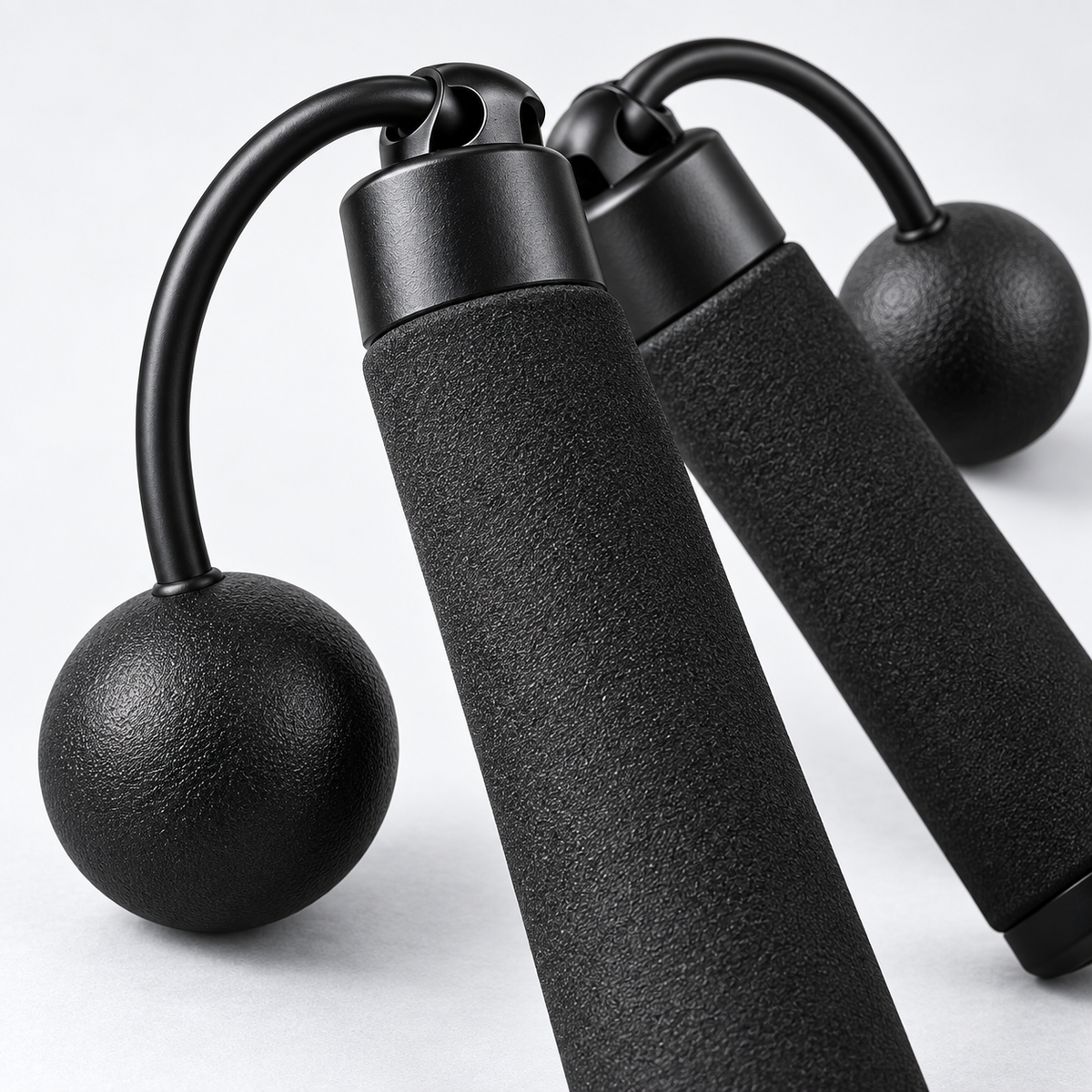 Black Cordless Weighted Ball Jump Rope