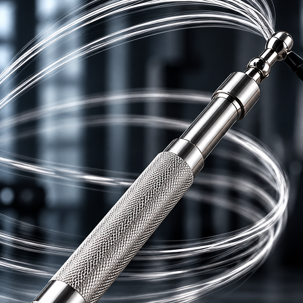Silver Steel Wire Speed Jump Rope